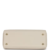 Hermes Kelly Retourne 25 Craie Togo Gold Hardware