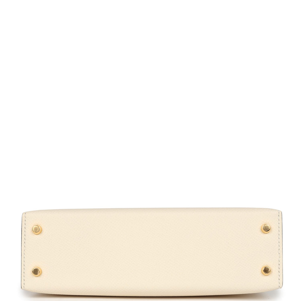Hermes Kelly Sellier 20 Nata Epsom Gold Hardware