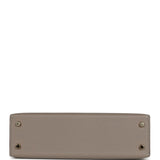 Hermes Special Order (HSS) Kelly Sellier 20 Craie and Gris Asphalte Epsom Permabrass Hardware