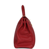Hermes Kelly 35 Rouge Garance Clemence Gold Hardware