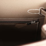 Hermes Kelly Sellier 25 Etoupe Epsom Palladium Hardware