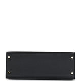 New Hermes Kelly Sellier 28 Black Epsom Gold Hardware