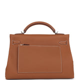 Hermes Kelly 42 Maxi Gold Togo Palladium Hardware