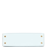Hermes Kelly Sellier 20 Bleu Brume Chevre Gold Hardware