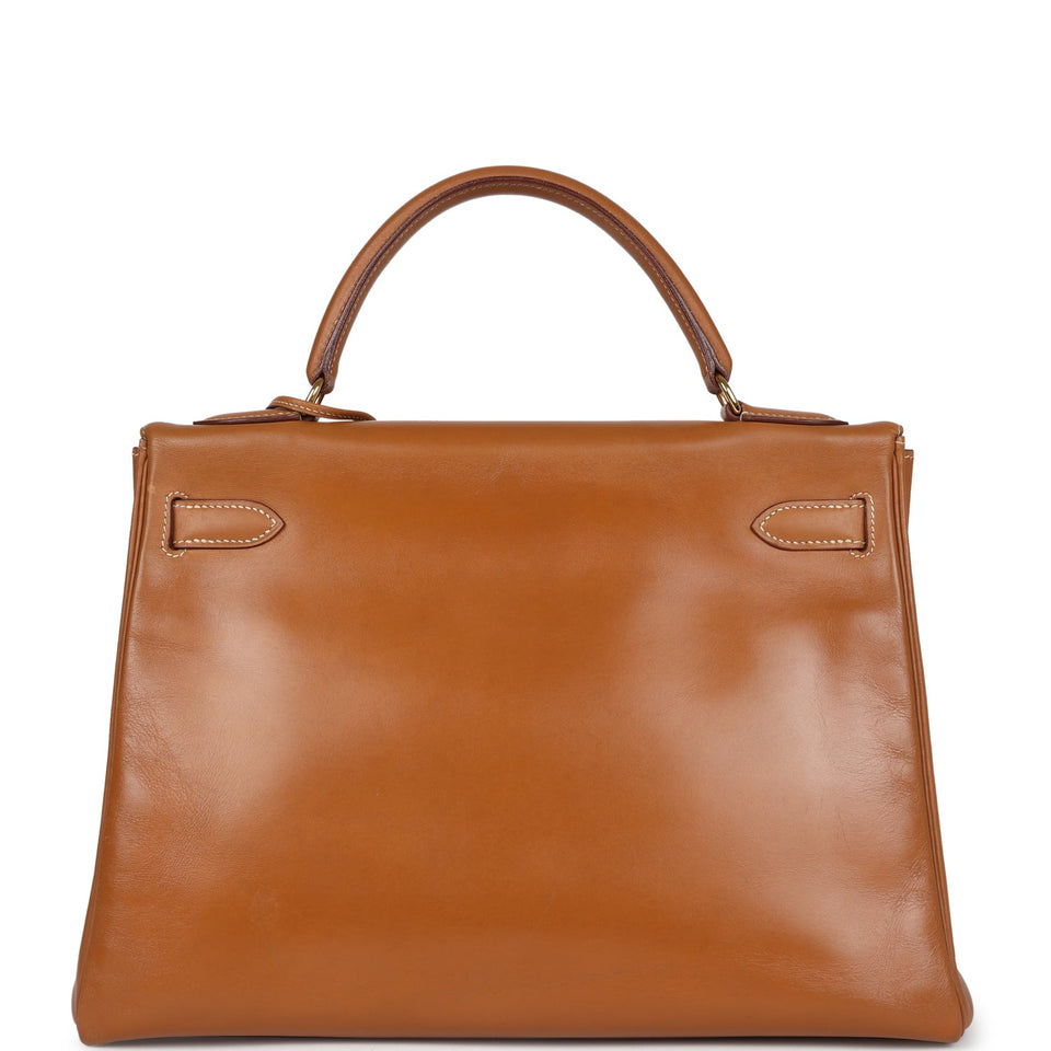 Hermes Kelly Retourne 32 Naturel Sable Chamonix Gold Hardware