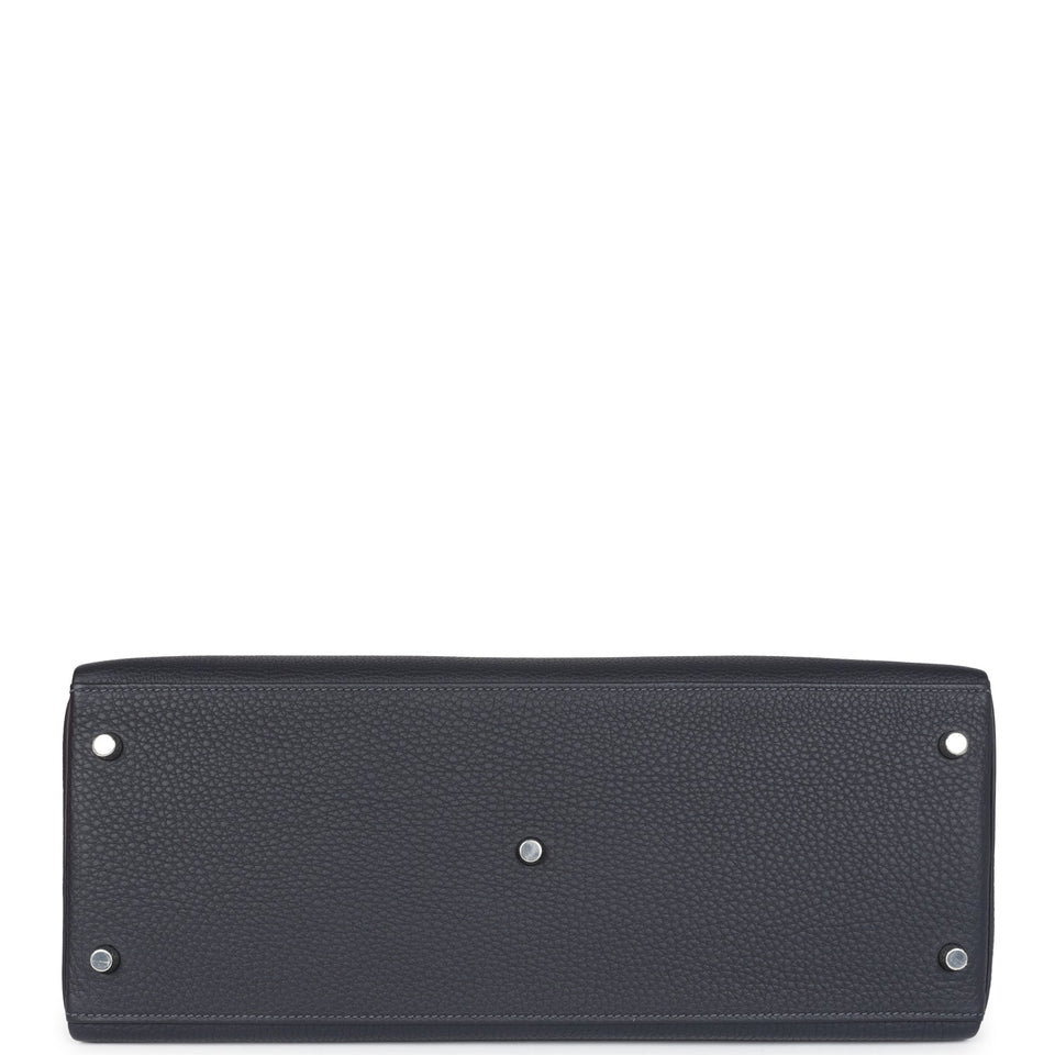 Hermes Kelly 42 Maxi Caban Togo Palladium Hardware