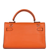 Hermes Micro Kelly 15 Orange Swift Palladium Hardware