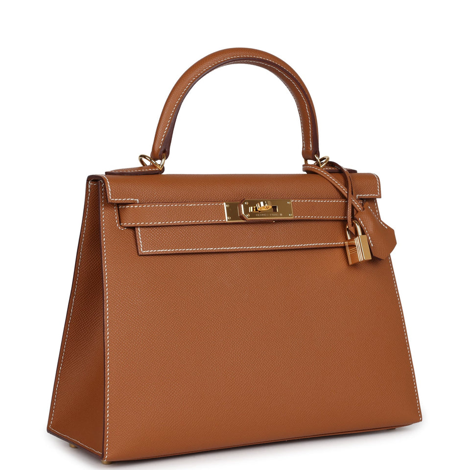 New Hermes Kelly Sellier 28 Gold Epsom Gold Hardware