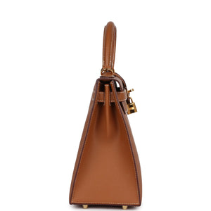 New Hermes Kelly Sellier 28 Gold Epsom Gold Hardware