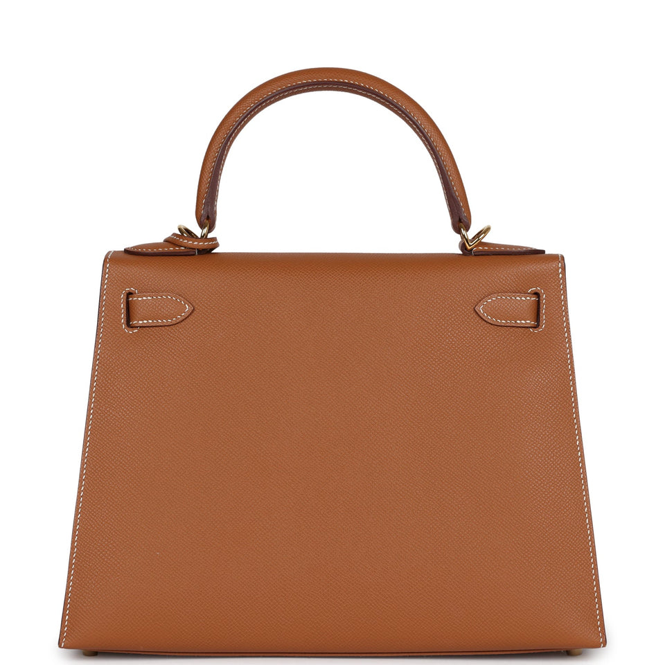 New Hermes Kelly Sellier 28 Gold Epsom Gold Hardware