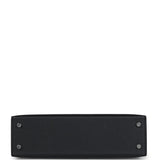 Hermes Kelly Sellier 20 Black Epsom Palladium Hardware