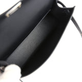 Hermes Kelly Sellier 20 Black Epsom Palladium Hardware