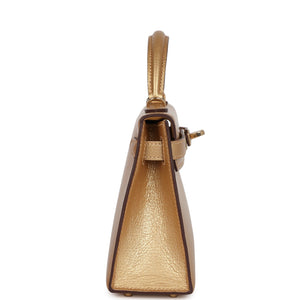 Hermes Kelly Sellier 20 Dore Chevre Chamkilight Permabrass Hardware