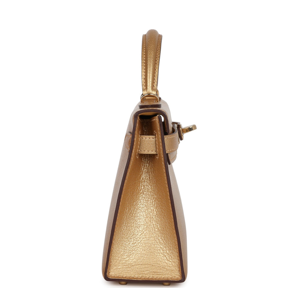 Hermes Kelly Sellier 20 Dore Chevre Chamkilight Permabrass Hardware