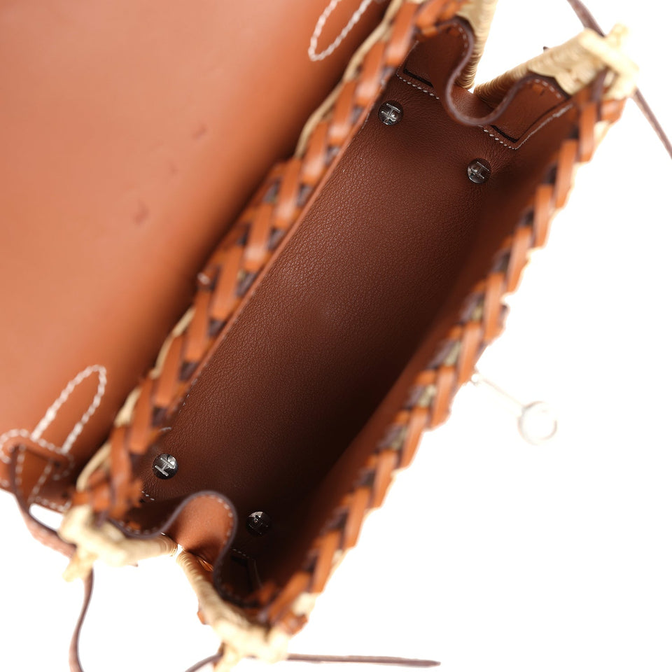 Hermes Mini Picnic Kelly 20 Fauve Barenia Palladium Hardware