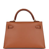 Hermes Kelly Sellier 20 Gold Madame and Matte Alligator Touch Gold Hardware