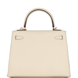 New Hermes Kelly Sellier 25 Nata Epsom Gold Hardware