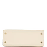 New Hermes Kelly Sellier 25 Nata Epsom Gold Hardware