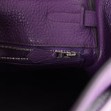 Hermes Kelly Retourne 35 Ultraviolet Clemence Palladium Hardware