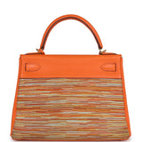 Hermes Kelly Retourne 28 Vibrato Orange Evercalf Gold Hardware