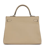 Hermes Kelly Retourne 35 Trench Togo Palladium Hardware