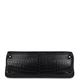 Hermes Kelly Retourne 32 SO Black Matte Niloticus Crocodile Black Hardware