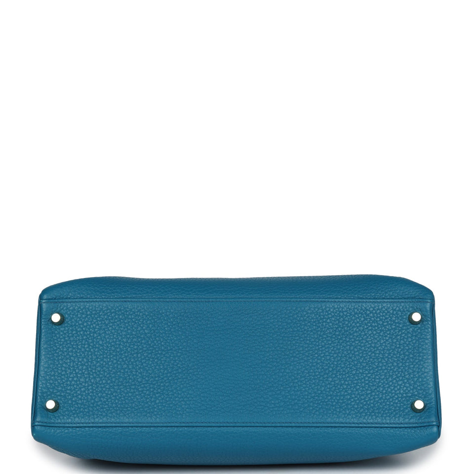 Hermes Kelly Retourne 35 Cobalt Clemence Gold Hardware