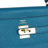 Hermes Kelly Retourne 35 Cobalt Clemence Gold Hardware