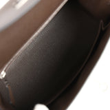 New Hermes Kelly Sellier 25 Ecorce Epsom Palladium Hardware