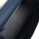 Hermes Kelly Sellier 28 Bleu Indigo Epsom Gold Hardware