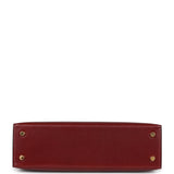 Hermes Kelly Sellier 20 Rouge H Box Gold Hardware