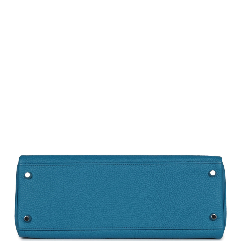 Hermes Kelly Retourne 32 Cobalt Clemence Palladium Hardware