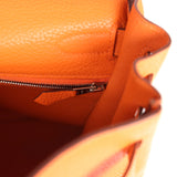 Hermes Kelly Retourne 32 Orange Togo Palladium Hardware