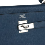Hermes Kelly Retourne 35 Bleu De Prusse Togo Palladium Hardware