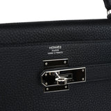 Hermes Kelly Retourne 28 Black Togo Palladium Hardware