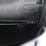 Hermes Kelly Retourne 28 Black Togo Palladium Hardware