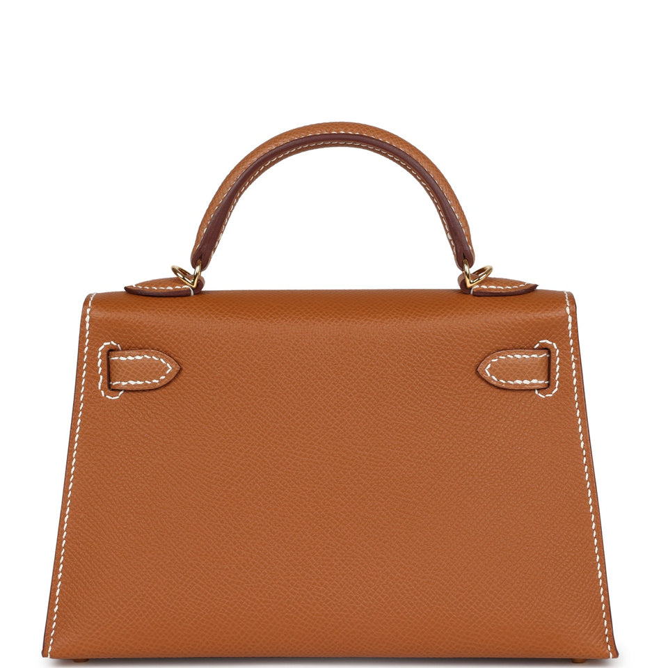 Hermes Kelly Sellier 20 Gold Epsom Gold Hardware