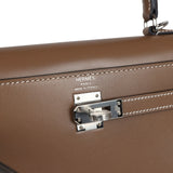 Hermes Kelly Sellier 25 Etoupe Tadelakt Palladium Hardware