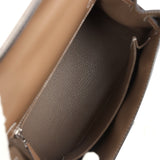 Hermes Kelly Sellier 25 Etoupe Tadelakt Palladium Hardware
