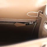 Hermes Kelly Sellier 25 Etoupe Tadelakt Palladium Hardware