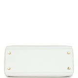 Hermes Kelly Retourne 28 White Clemence Gold Hardware