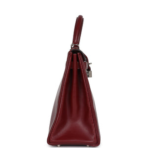 Hermes Kelly Retourne 32 Rouge H Box Palladium Hardware