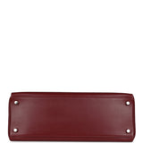 Hermes Kelly Retourne 32 Rouge H Box Palladium Hardware