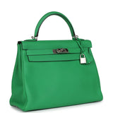 Hermes Kelly Retourne 32 Bambou Togo Palladium Hardware