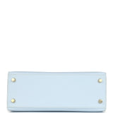 Hermes Kelly Sellier 25 Bleu Brume Epsom Gold Hardware
