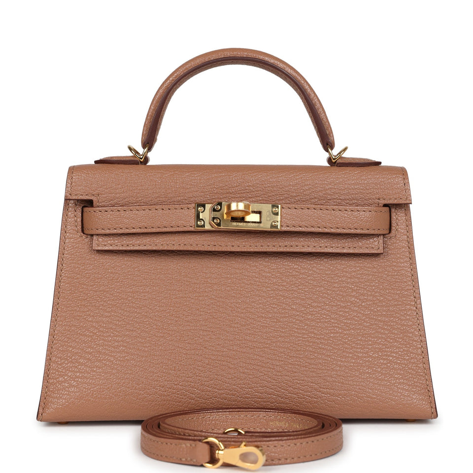 Hermes Kelly Sellier 20 Quebracho Chevre Gold Hardware