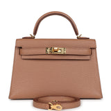 Hermes Kelly Sellier 20 Quebracho Chevre Gold Hardware