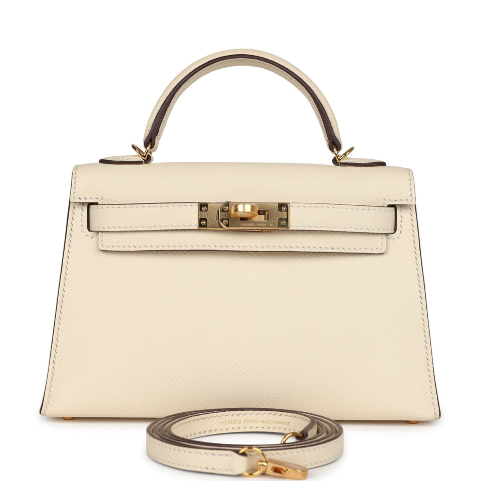 Hermes Kelly Sellier 20 Nata Epsom Gold Hardware