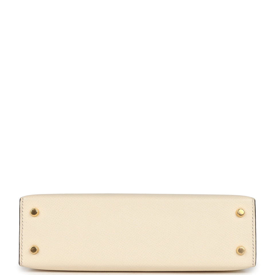 Hermes Kelly Sellier 20 Nata Epsom Gold Hardware