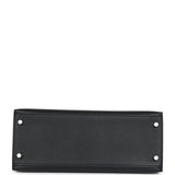Hermes Kelly Sellier 28 Black Epsom Palladium Hardware